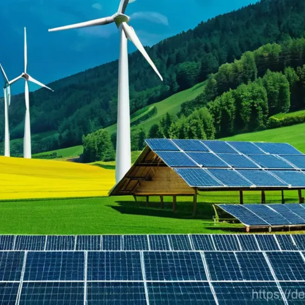 정부의 탄소예산 정책 추진 현황 - **Prompt 1: Germany's Green Energy Future and Innovation**
    "A vibrant, optimistic scene showcasi...