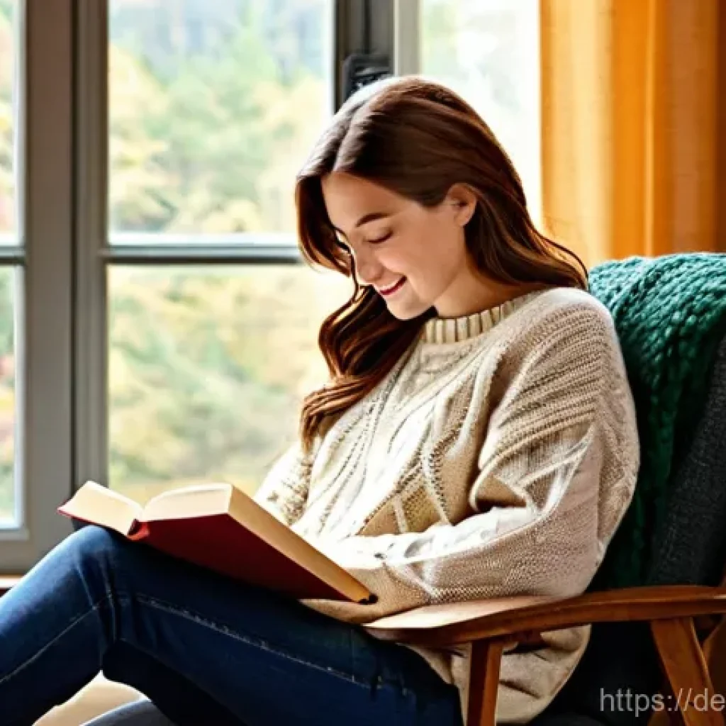 탄소예산과 기후 변화 대응의 사회적 목표 - **Prompt 1: Cozy Autumn Reading Nook**
"A young woman in her late 20s, with warm brown hair and ...