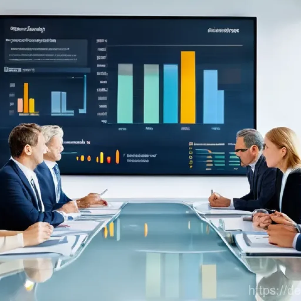 탄소예산 설계를 위한 데이터 분석 기법 - **Prompt:** A diverse group of German business professionals, including men and women of various age...