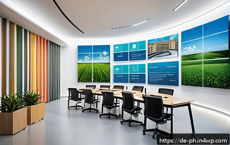 탄소예산 정책의 법적 측면 분석 - A modern German government office interior focused on climate policy, with diverse professionals dis...