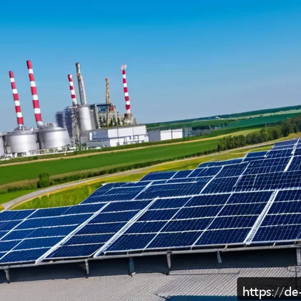 탄소예산 모델의 경제적 영향 분석 - A modern industrial factory in Germany focusing on decarbonization: high-tech steel and chemical pro...