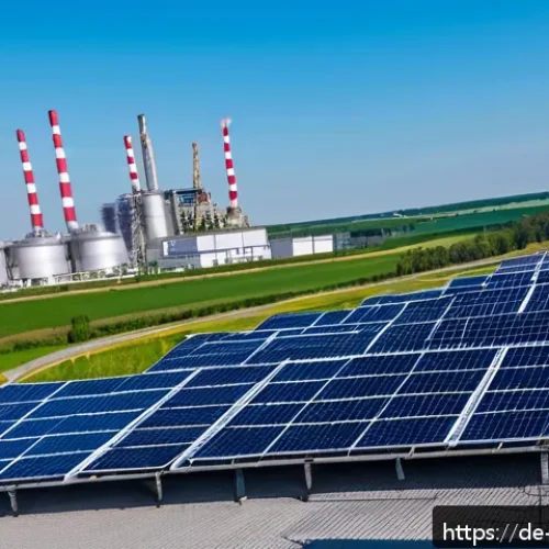 Home 30 탄소예산 모델의 경제적 영향 분석 - A modern industrial factory in Germany focusing on decarbonization: high-tech steel and chemical pro...