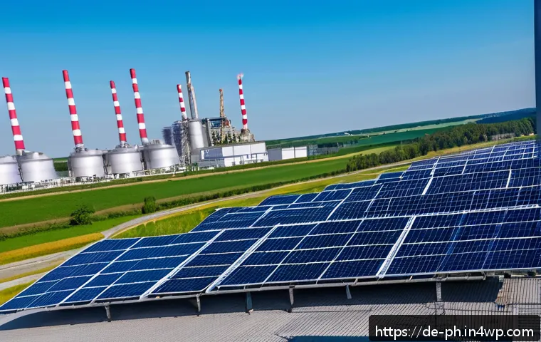 탄소예산 모델의 경제적 영향 분석 - A modern industrial factory in Germany focusing on decarbonization: high-tech steel and chemical pro...